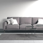 Machine Washable Solid Dark Gray Area Rug (Kid & Pet Friendly) - LOL-77010-ANT-2X6-4.4 - Arconiz