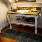 Machine Washable Solid Dark Gray Area Rug (Kid & Pet Friendly) - LOL-77010-ANT-2X6-4.4 - Arconiz