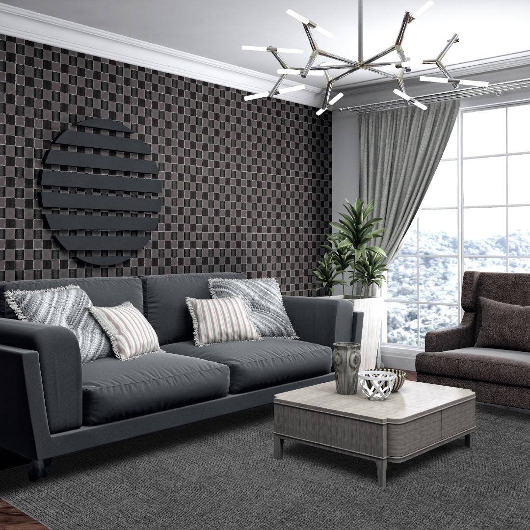 Machine Washable Solid Dark Gray Area Rug (Kid & Pet Friendly) - LOL-77010-ANT-2X6-4.4 - Arconiz