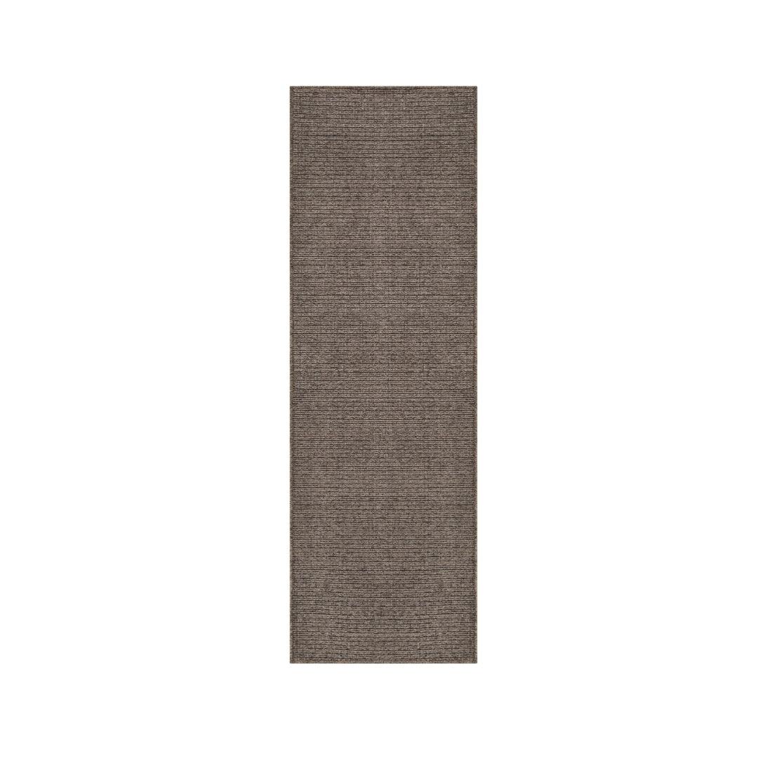 Machine Washable Area Rug, Solid Color Rectangular Rug, Taupe Brown - LOL-77021-BRO-2X6-4.4 - Arconiz