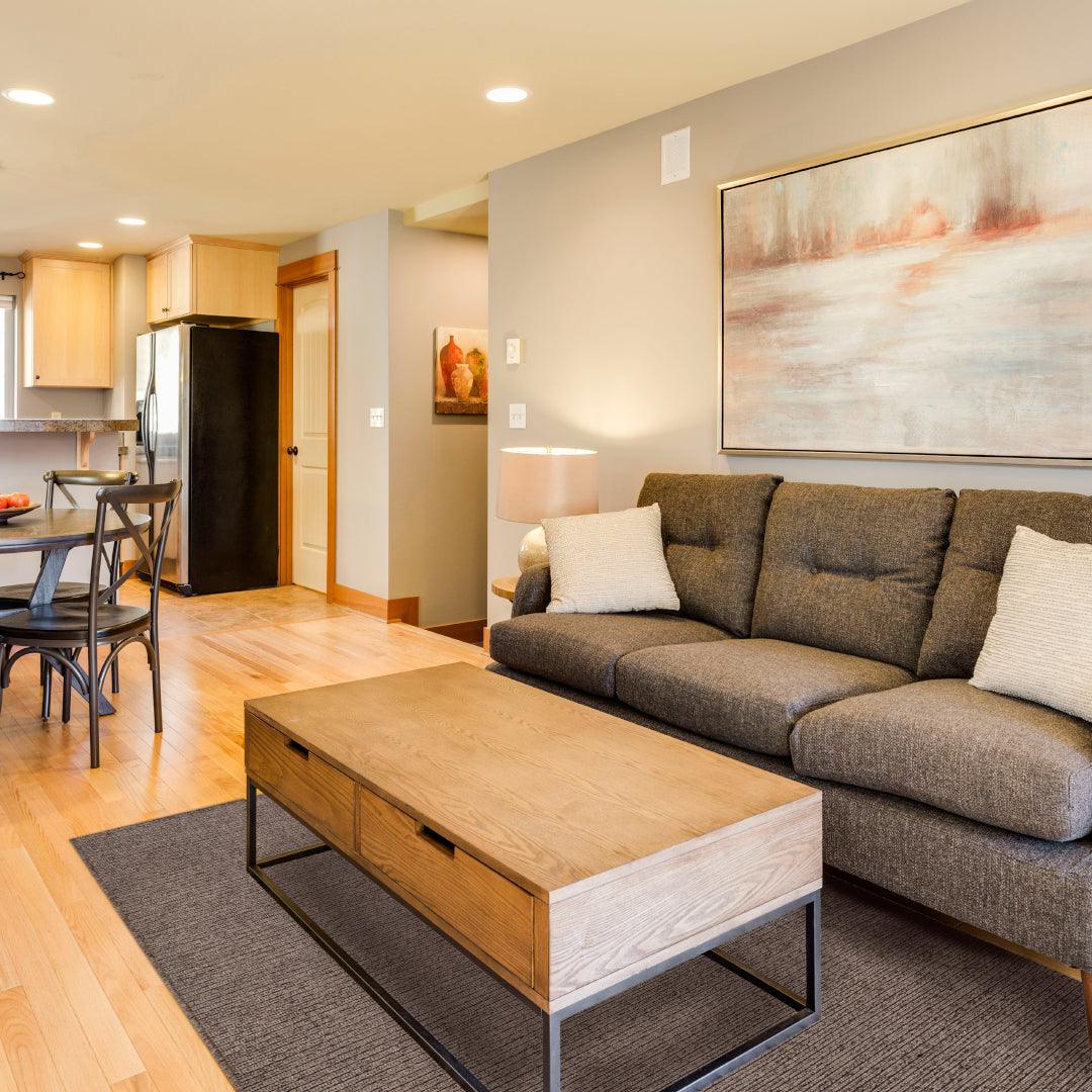 Machine Washable Area Rug, Solid Color Rectangular Rug, Taupe Brown - LOL-77021-BRO-2X6-4.4 - Arconiz