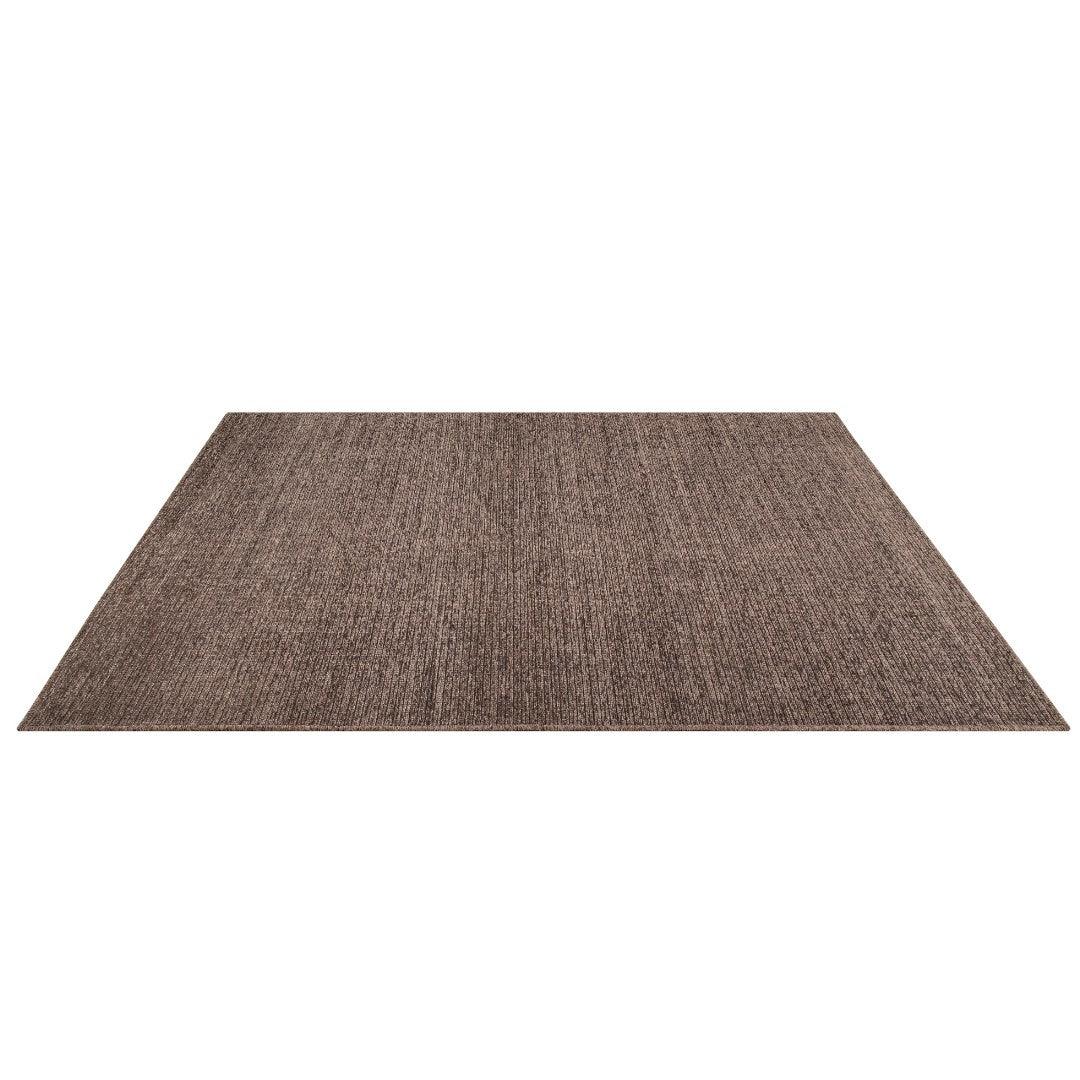 Machine Washable Area Rug, Solid Color Rectangular Rug, Taupe Brown - LOL-77021-BRO-2X6-4.4 - Arconiz
