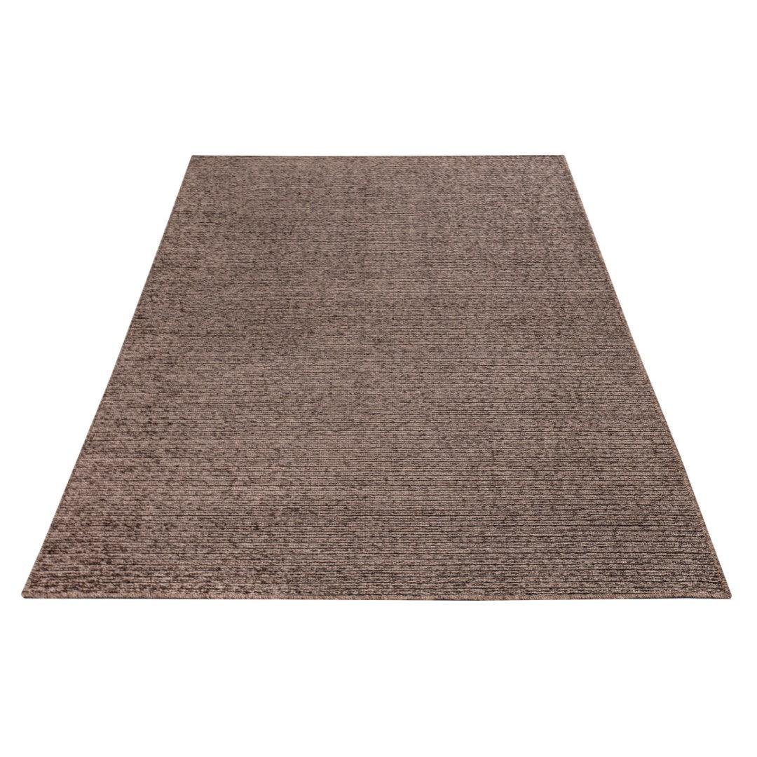 Machine Washable Area Rug, Solid Color Rectangular Rug, Taupe Brown - LOL-77021-BRO-2X6-4.4 - Arconiz