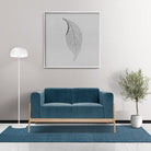 Machine Washable Solid Blue Area Rug - Slate Blue, Recycled - LOL-77032-BLU-2X6-4.4 - Arconiz