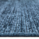Machine Washable Solid Blue Area Rug - Slate Blue, Recycled - LOL-77032-BLU-2X6-4.4 - Arconiz