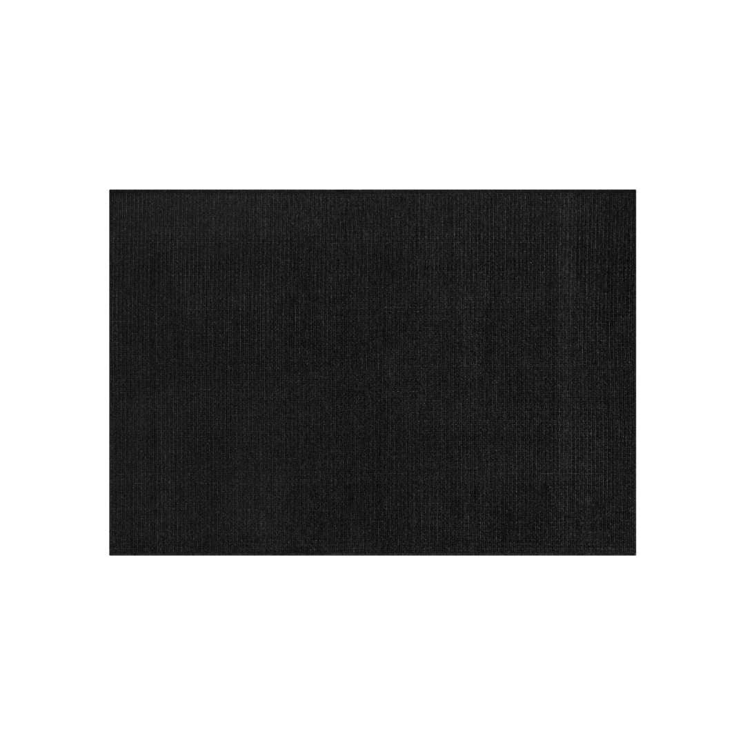 Black Solid Area Rug, Machine Washable - LOL-9500-BLA-3X5-4.4 - Arconiz