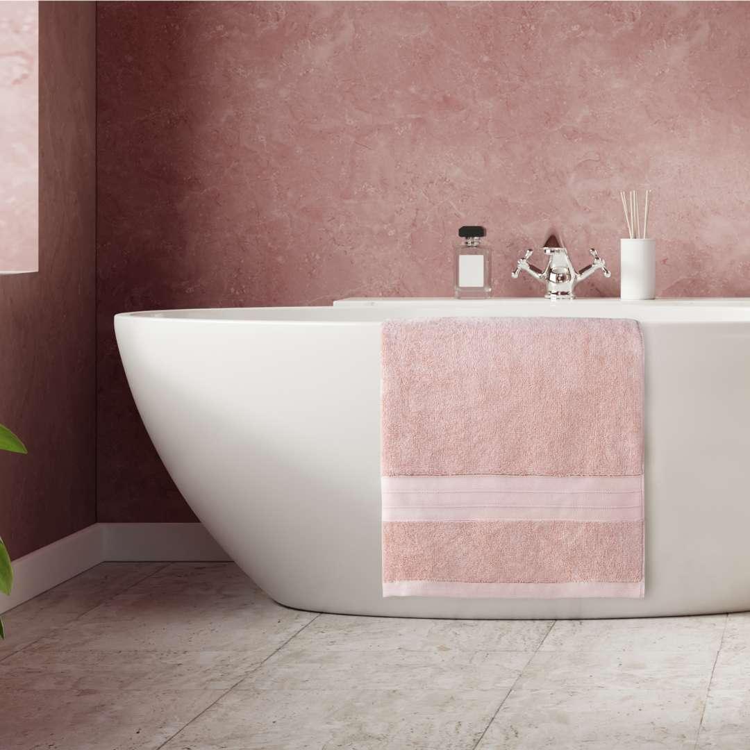 Blush Pink Turkish Cotton Luxury Bath Towel Set – 4 Piece - BAT-LT-PIN-30X56-1.6.4 - Arconiz