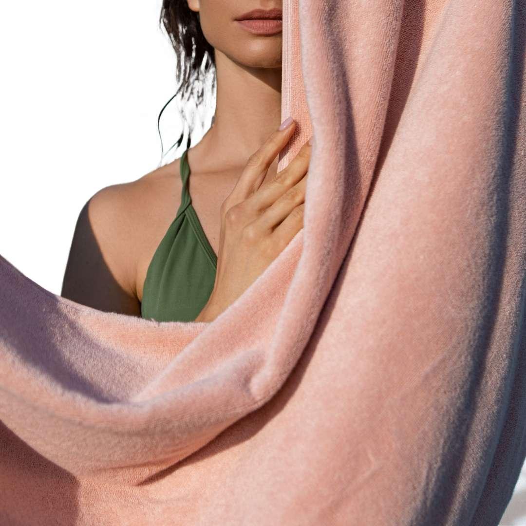 Blush Pink Turkish Cotton Luxury Bath Towel Set – 4 Piece - BAT-LT-PIN-30X56-1.6.4 - Arconiz