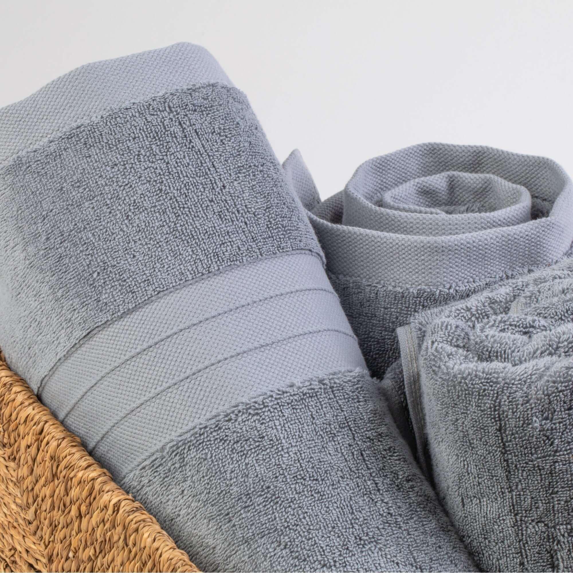 Light Grey Turkish Cotton Luxury Bath Towel - BAT-LT-LGR-30X56-1.6.1 - Arconiz