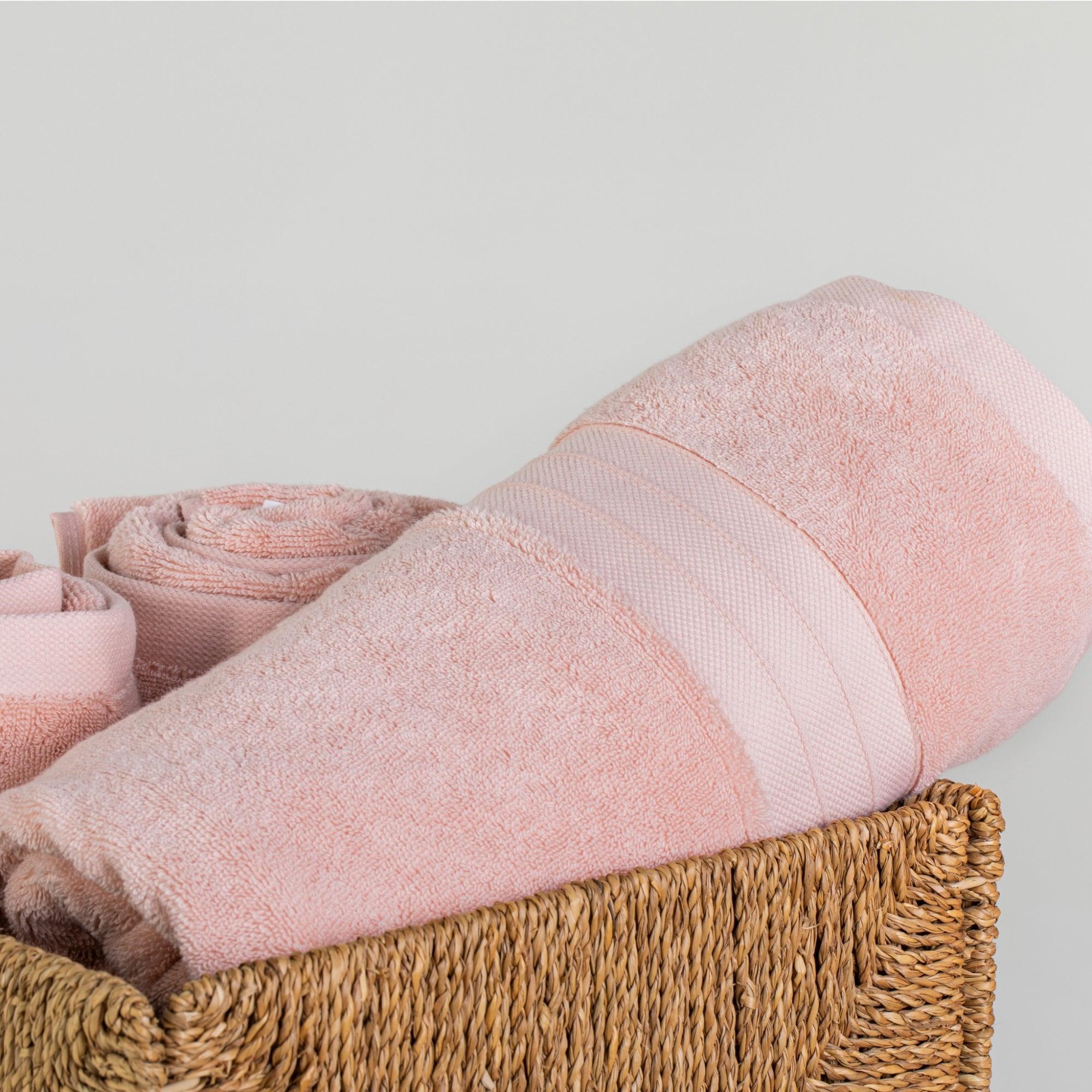 Blush Pink Turkish Cotton Luxury Bath Towel - BAT-LT-PIN-30X56-1.6.1 - Arconiz