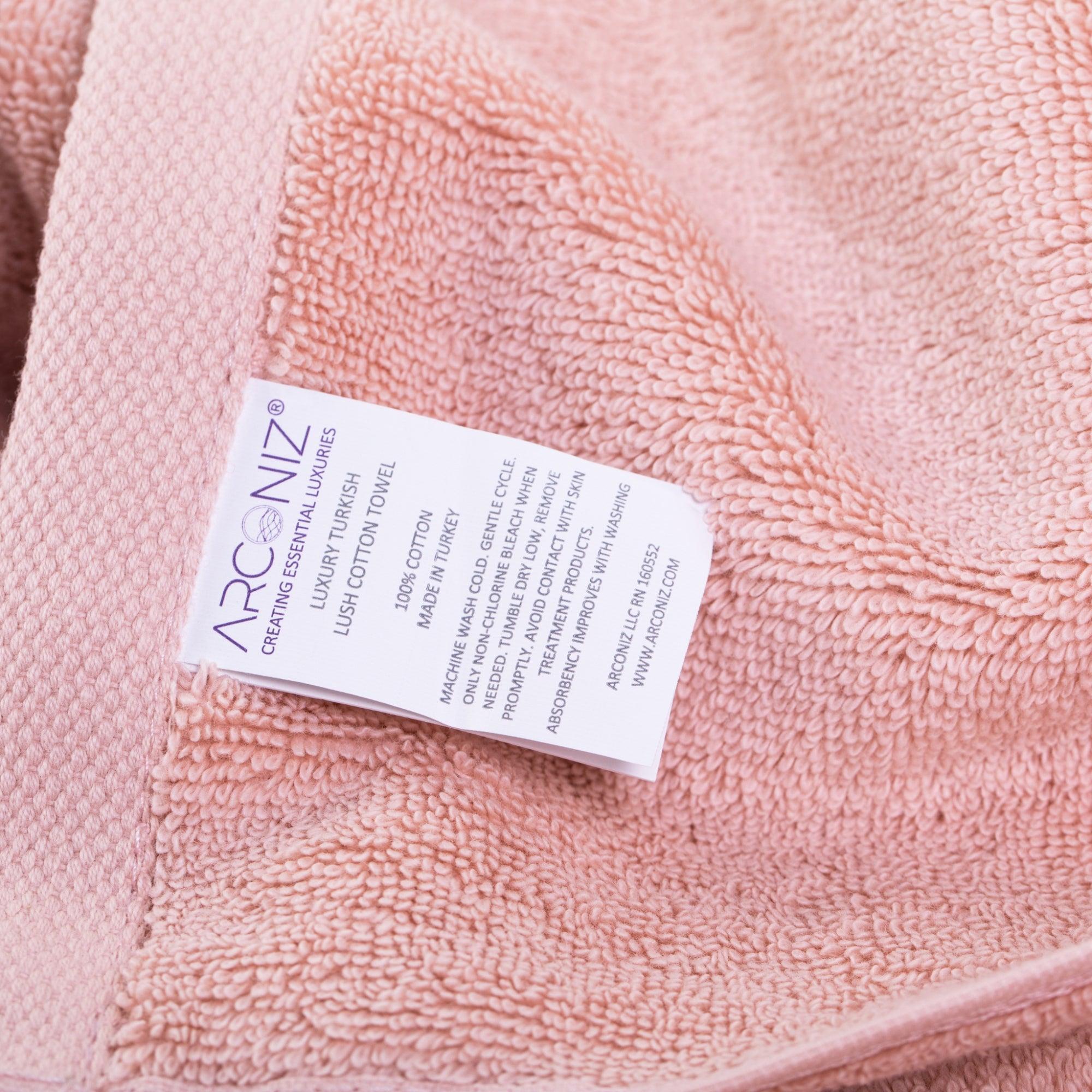 Blush Pink Turkish Cotton Luxury Bath Towel - BAT-LT-PIN-30X56-1.6.1 - Arconiz