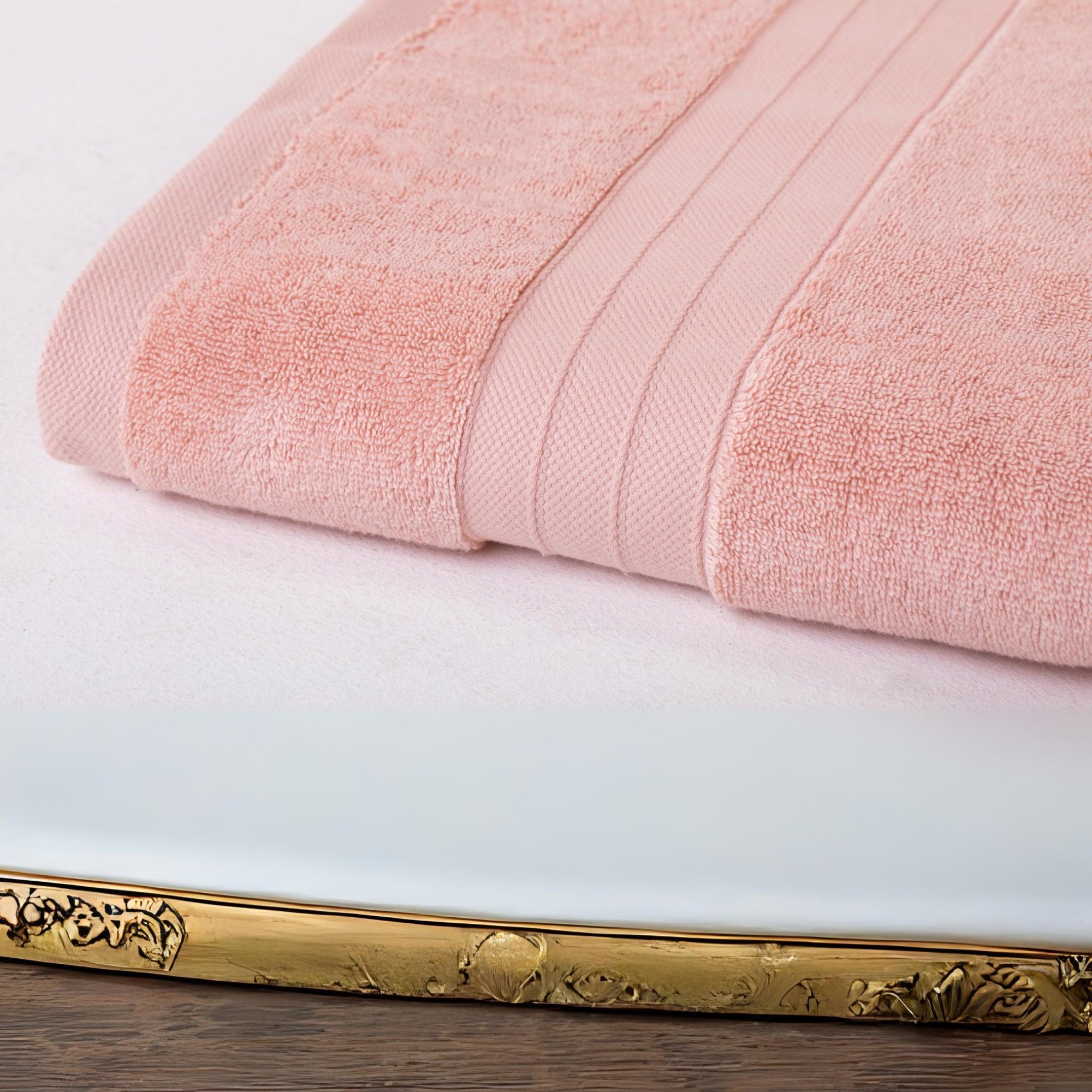Blush Pink Turkish Cotton Luxury Bath Towel - BAT-LT-PIN-30X56-1.6.1 - Arconiz