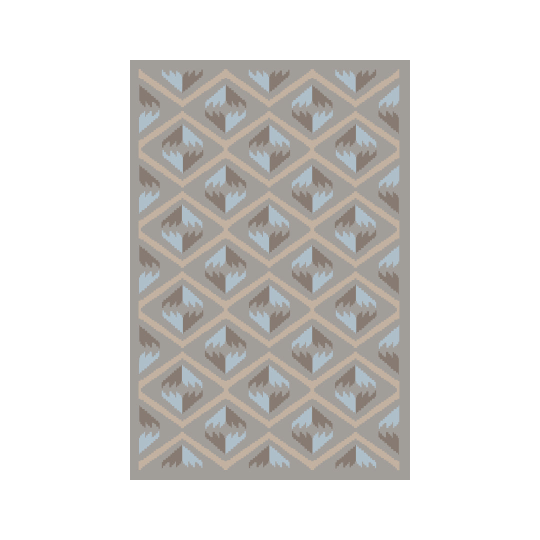 "Mother Earth" Handwoven Hemp Designer Rug II - - Arconiz