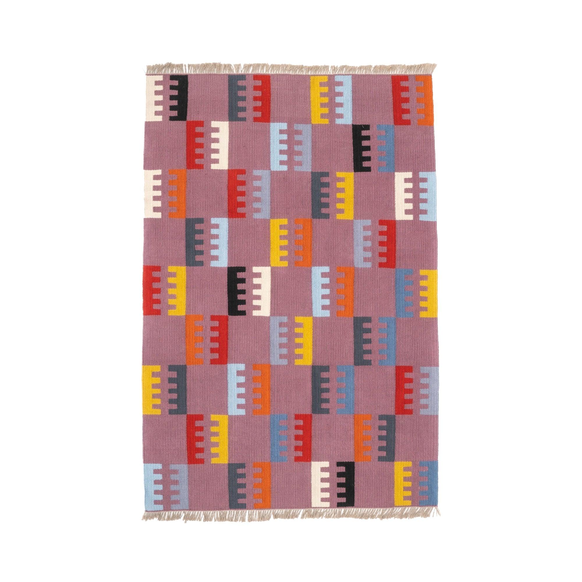 Multicore Handwoven Hemp Designer Rug - 9IHRDOK004054 - Arconiz