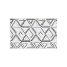 Machine Washable Reversible Area Rug, Brown and White Geometri - OPA-K5022-BLA-3X5-3.1 - Arconiz