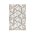 Machine Washable Reversible Area Rug, Brown and White Geometri - OPA-K5022-BRO-8X10-3.1 - Arconiz