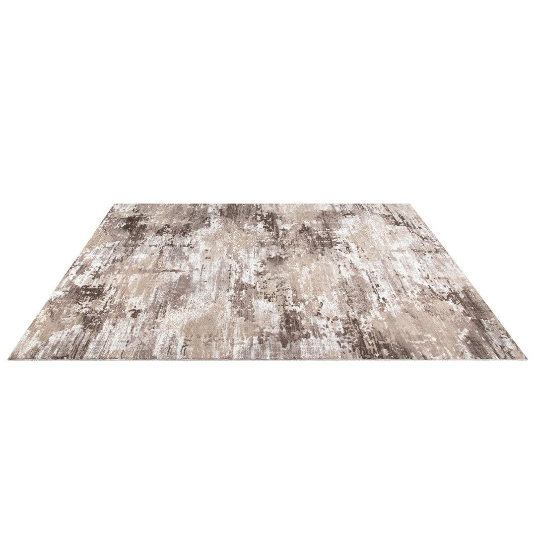 Modern Abstract Area Rug - Beige, Gray, Taupe, Off-white - RUB-10153-BRO-5X7-5.1 - Arconiz