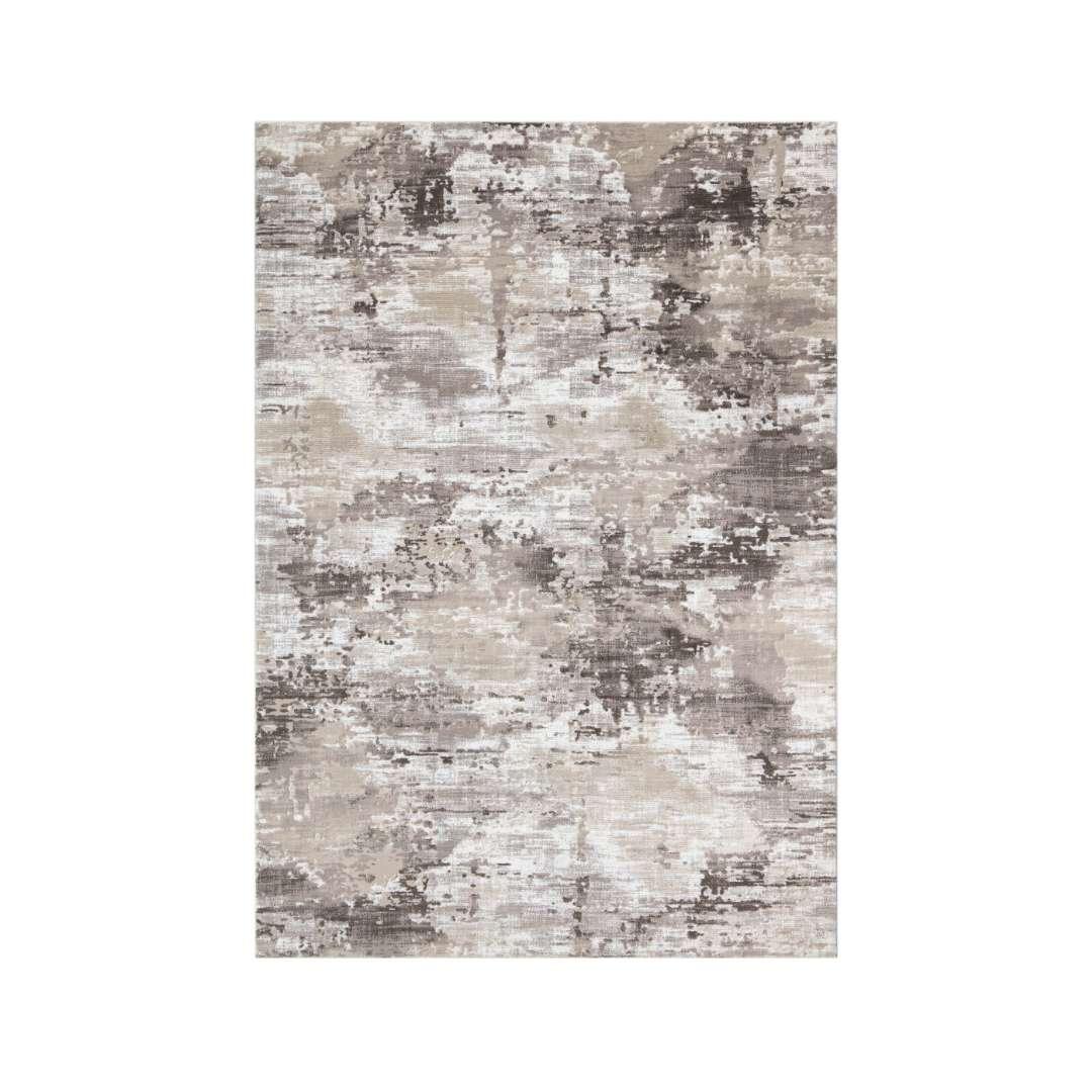 Modern Abstract Area Rug - Beige, Gray, Taupe, Off-white - RUB-10153-BRO-8X10-5.1 - Arconiz