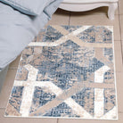 Soft High Pile Area Rug, Blue - Thick, Durable High Traffic Carpet - RUB-23301-BLU-2X3-5.1 - Arconiz