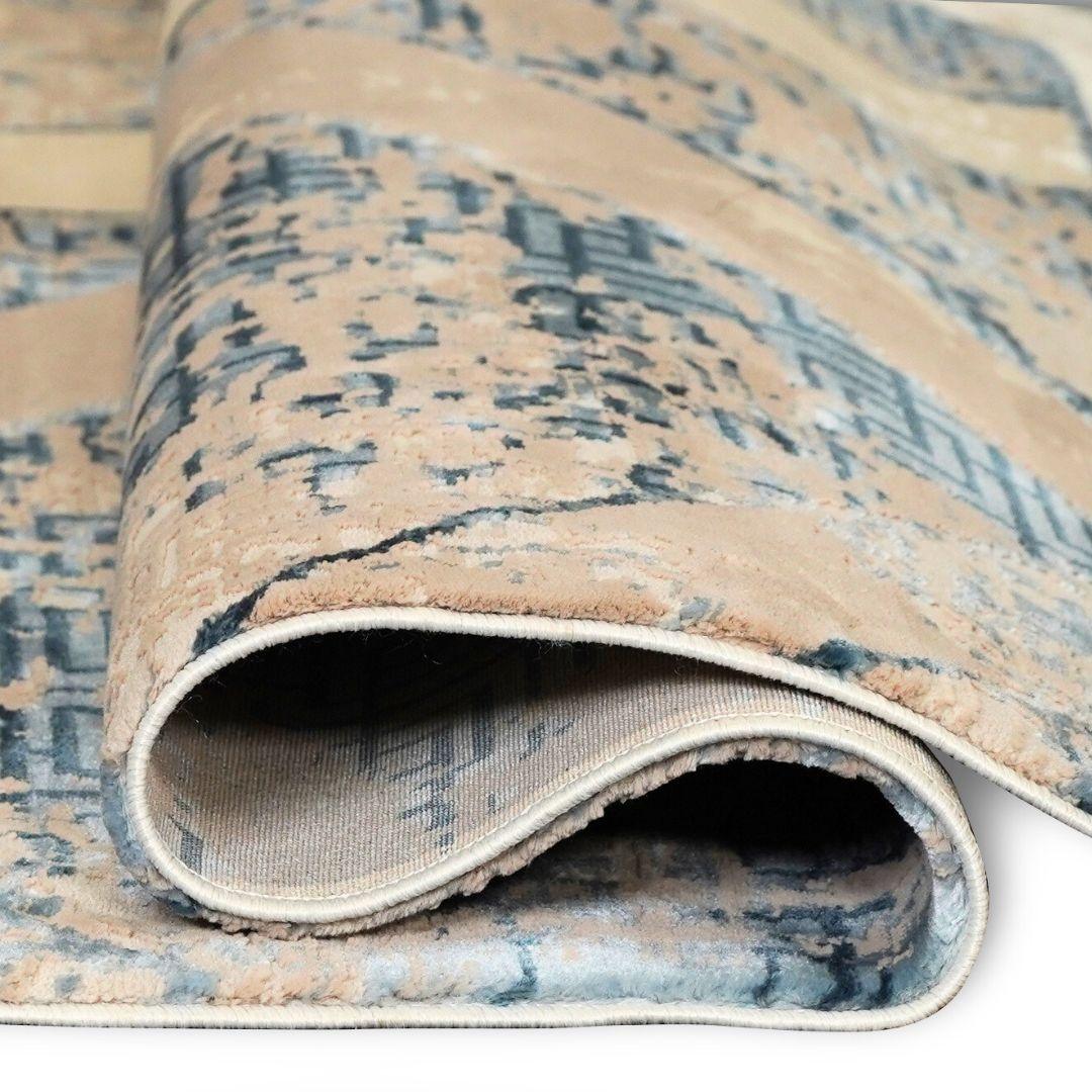 Soft High Pile Area Rug, Blue - Thick, Durable High Traffic Carpet - RUB-23301-BLU-2X3-5.1 - Arconiz