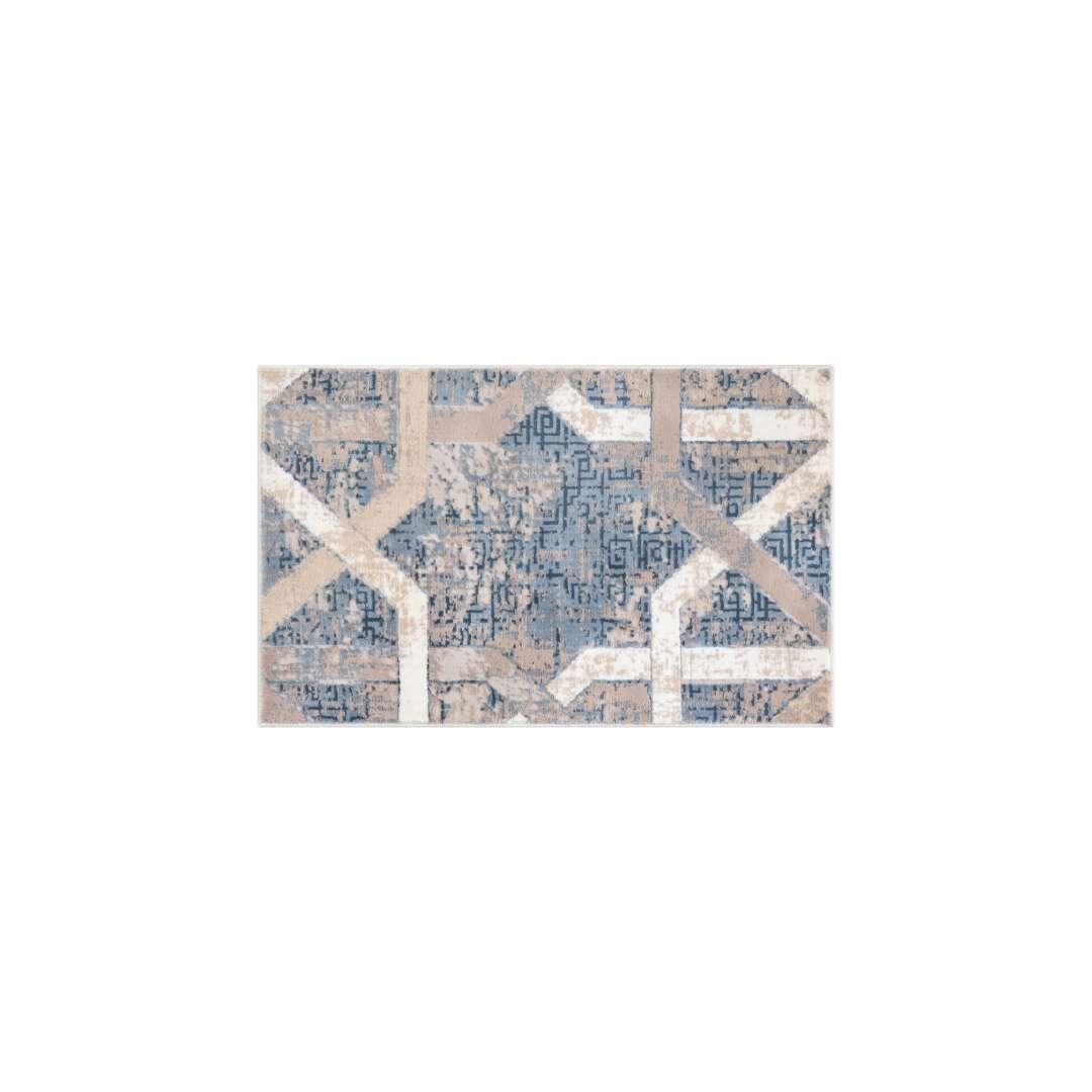 Soft High Pile Area Rug, Blue - Thick, Durable High Traffic Carpet - RUB-23301-BLU-2X3-5.1 - Arconiz