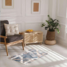 Soft High Pile Area Rug, Blue - Thick, Durable High Traffic Carpet - RUB-23301-BLU-2X3-5.1 - Arconiz