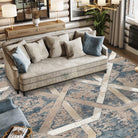 Soft High Pile Area Rug, Blue - Thick, Durable High Traffic Carpet - RUB-23301-BLU-2X3-5.1 - Arconiz