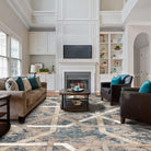 Soft High Pile Area Rug, Blue - Thick, Durable High Traffic Carpet - RUB-23301-BLU-2X3-5.1 - Arconiz