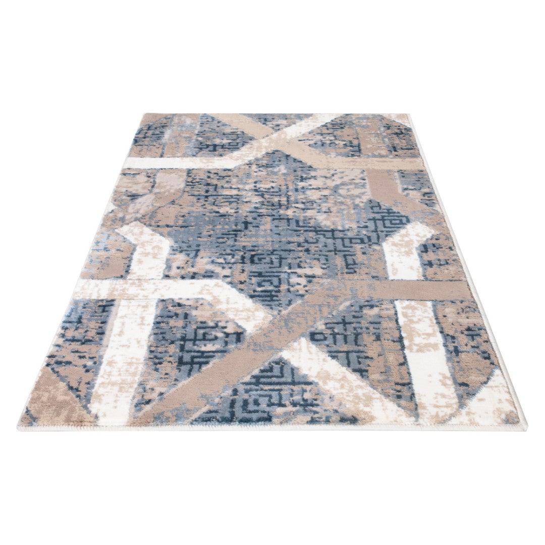 Soft High Pile Area Rug, Blue - Thick, Durable High Traffic Carpet - RUB-23301-BLU-2X3-5.1 - Arconiz