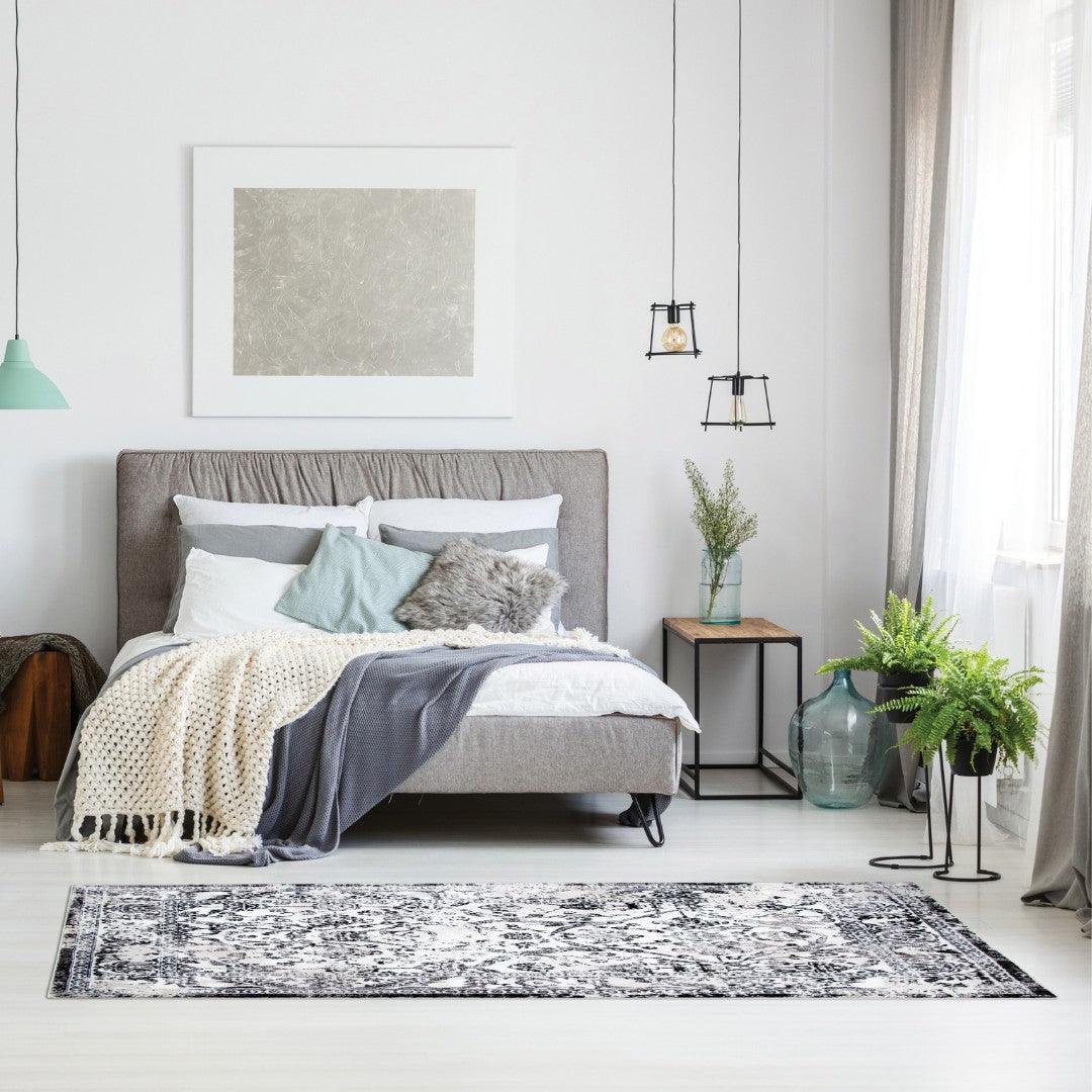 Modern Abstract Area Rug - Beige, Gray, Taupe, Off-white - RUB-27109-CRE-3X5-5.1 - Arconiz