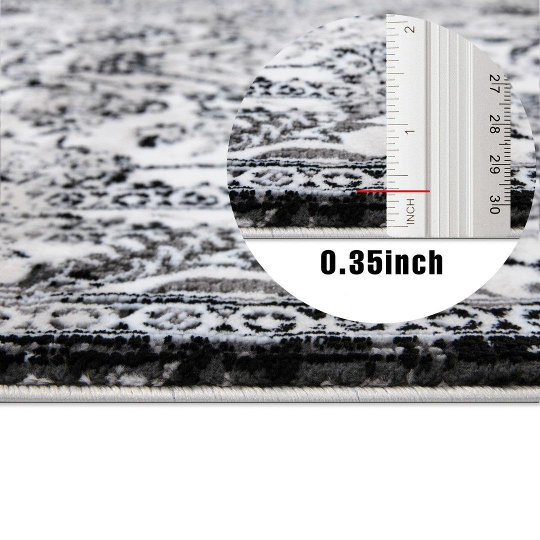 Modern Abstract Area Rug - Beige, Gray, Taupe, Off-white - RUB-27109-CRE-3X5-5.1 - Arconiz