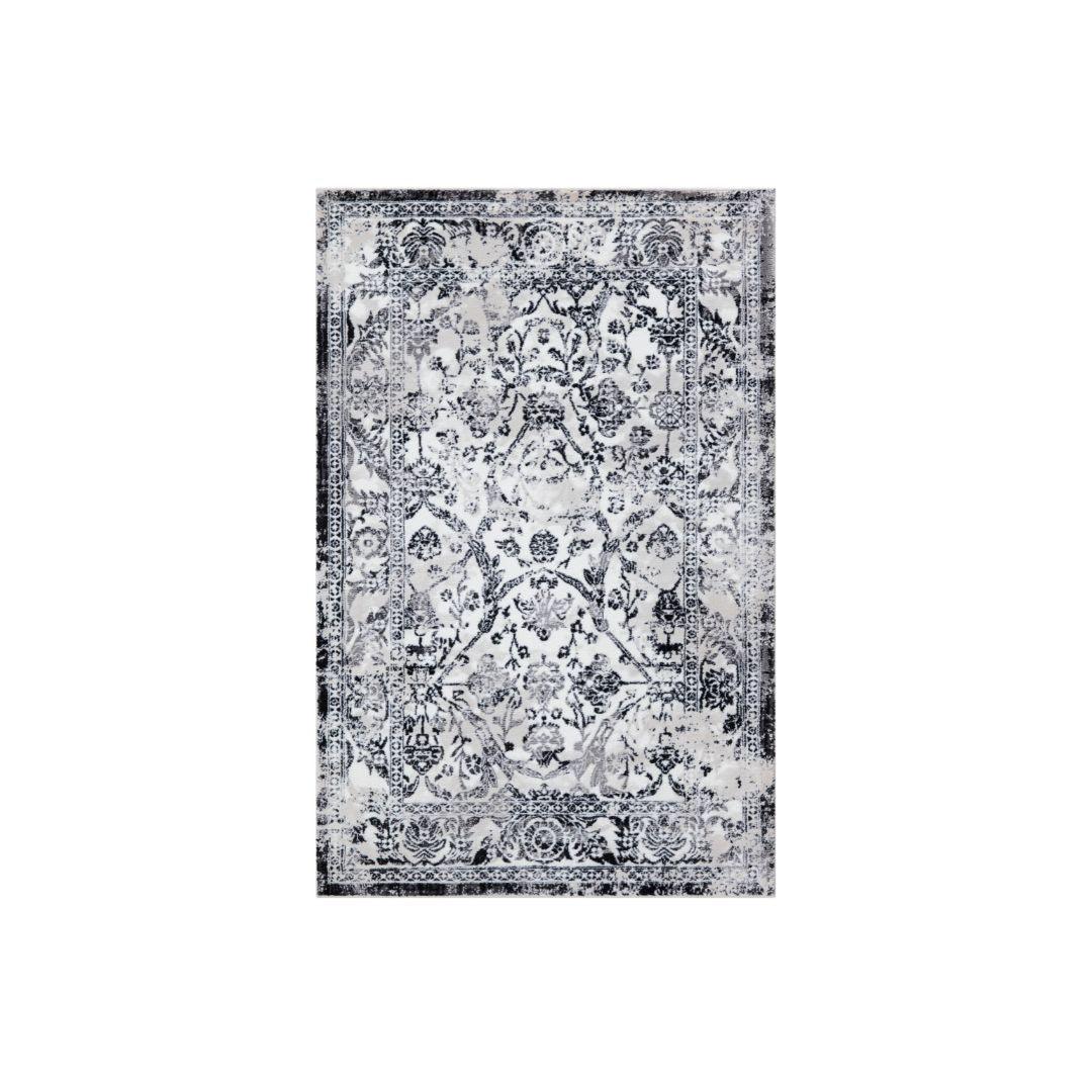 Modern Abstract Area Rug - Beige, Gray, Taupe, Off-white - RUB-27109-CRE-5X7-5.1 - Arconiz