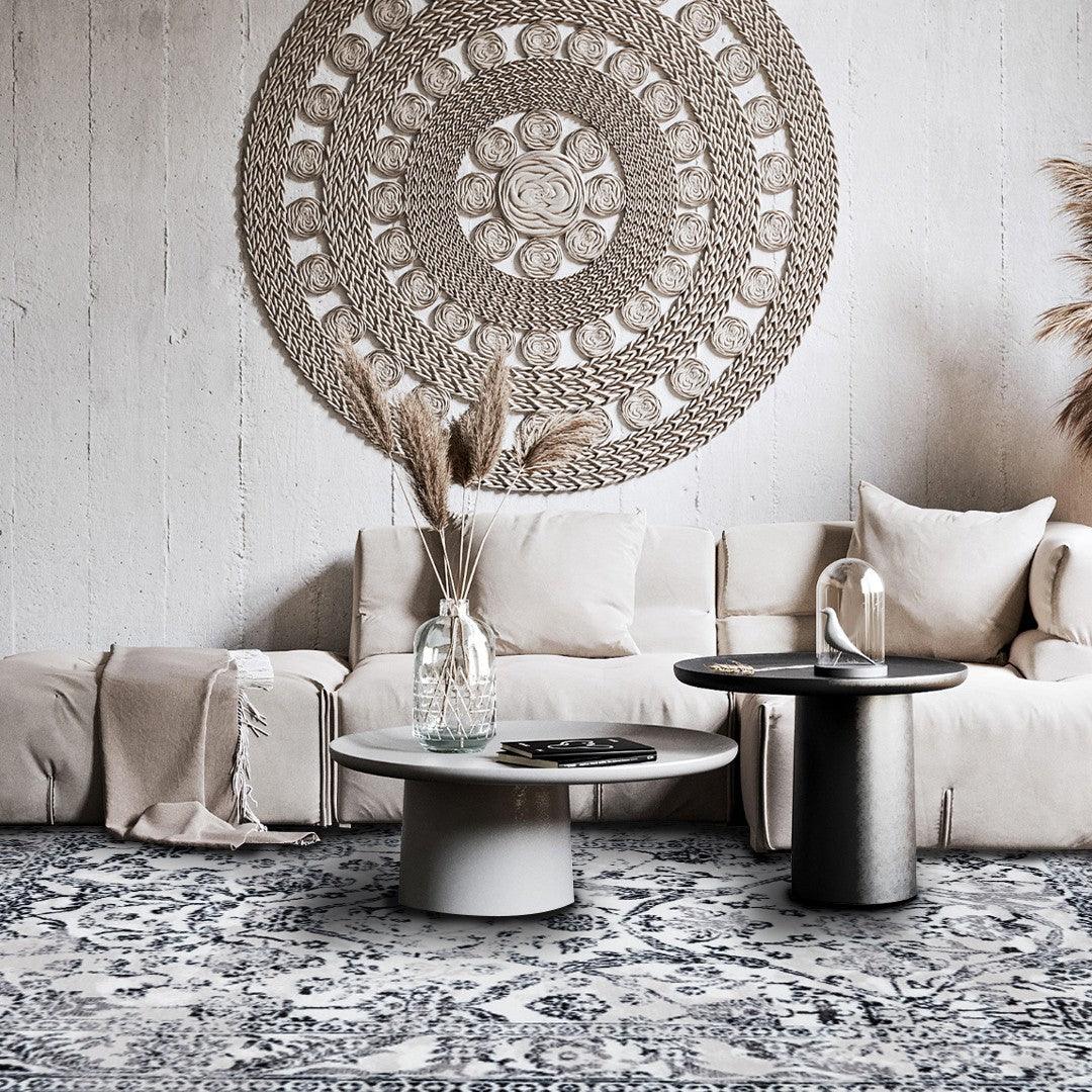 Modern Abstract Area Rug - Beige, Gray, Taupe, Off-white - RUB-27109-CRE-3X5-5.1 - Arconiz