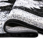 5x7 Black and White Area Rug - Soft, High Density, No Shedding - RUB-27216-BLA-5X7-5.1 - Arconiz