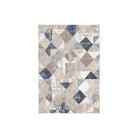 Modern Geometric Area Rug 5x7 - Beige, Blue, Gray - RUB-10128-BLU-5X7-5.1 - Arconiz