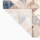 Modern Geometric Area Rug 5x7 - Beige, Blue, Gray - RUB-10128-BLU-5X7-5.1 - Arconiz