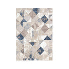 Modern Geometric Area Rug 5x7 - Beige, Blue, Gray - RUB-10128-BLU-5X7-5.1 - Arconiz