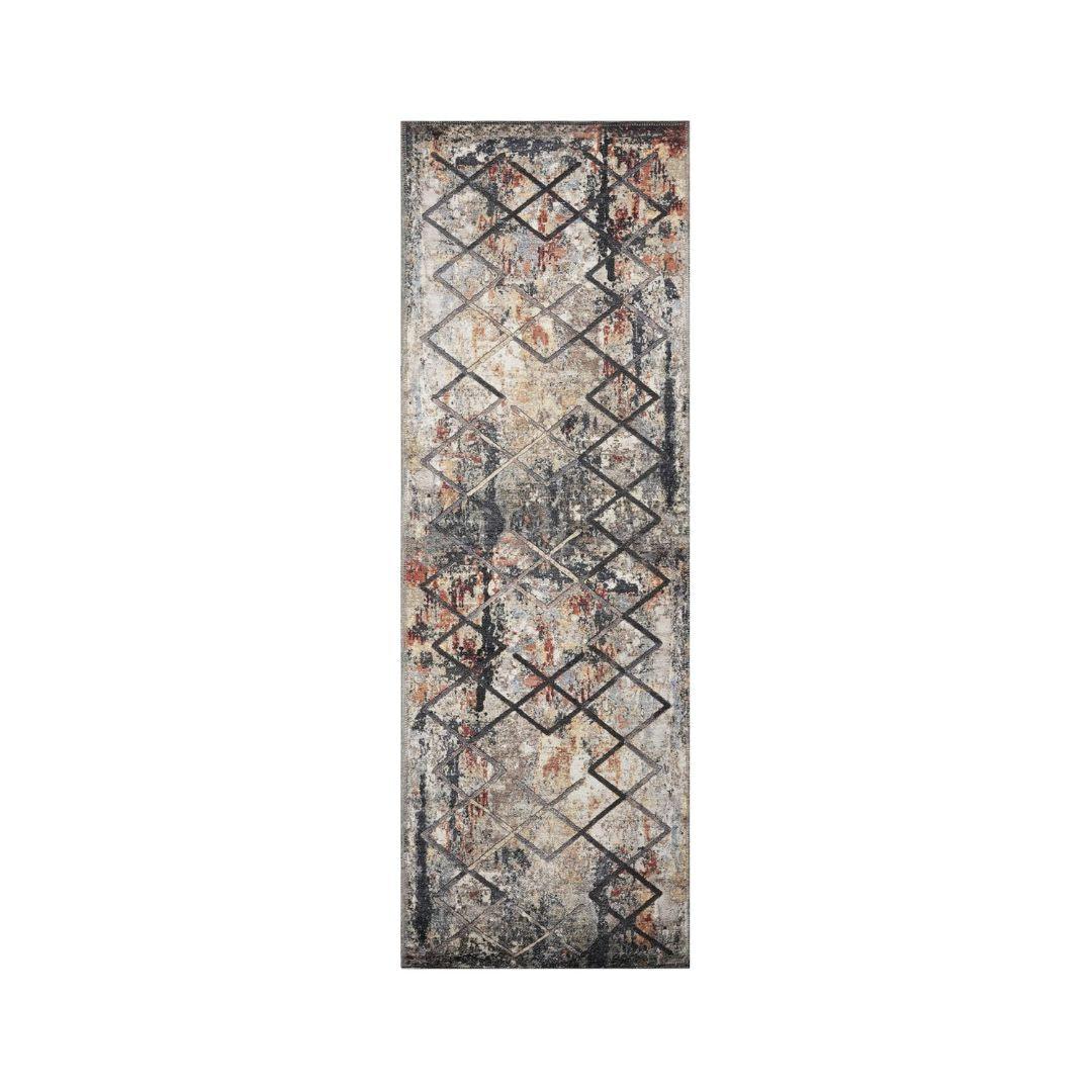 Machine Washable Gold Area Rug‚ Recycled Material - SAP-N1038-MUL-2X6-5.1.1 - Arconiz
