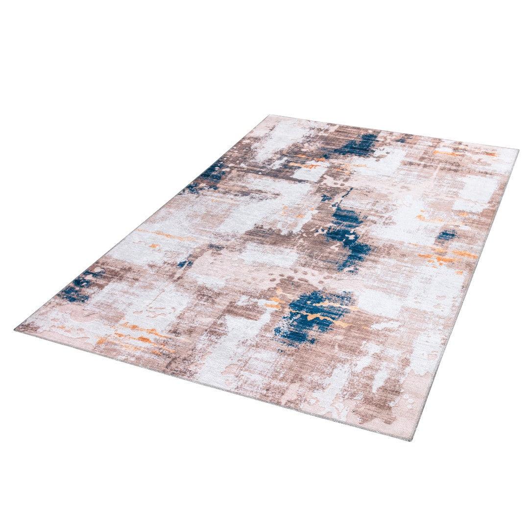 Machine Washable Multicolor Area Rug - Modern & Distressed - SAP-P1004-BLU-3X5-2.2.1 - Arconiz