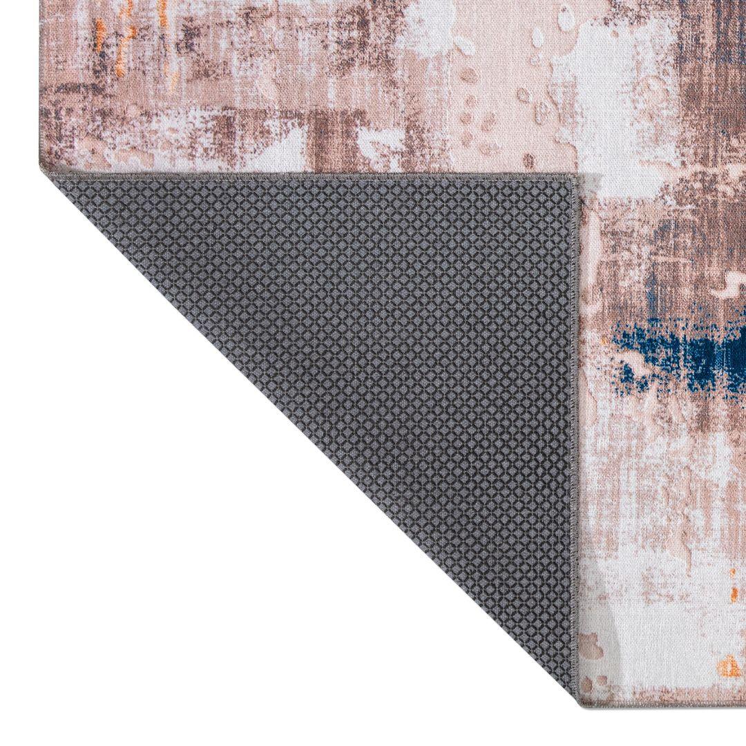 Machine Washable Multicolor Area Rug - Modern & Distressed - SAP-P1004-BLU-3X5-2.2.1 - Arconiz