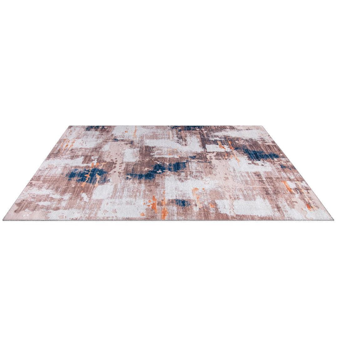 Machine Washable Multicolor Area Rug - Modern & Distressed - SAP-P1004-BLU-3X5-2.2.1 - Arconiz