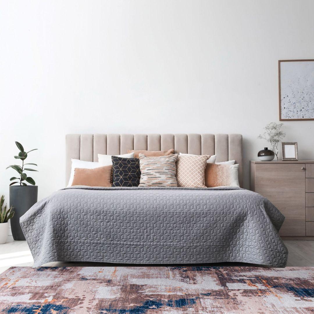 Machine Washable Multicolor Area Rug - Modern & Distressed - SAP-P1004-BLU-3X5-2.2.1 - Arconiz