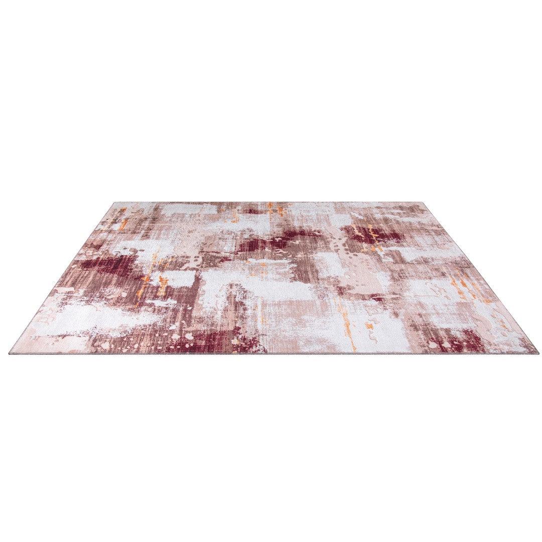 Machine Washable Multicolor Area Rug - Modern & Distressed - SAP-P1004-BUR-3X5-2.2.1 - Arconiz