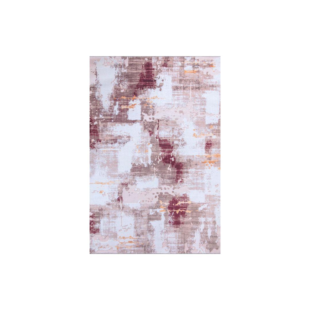 Machine Washable Multicolor Area Rug - Modern & Distressed - SAP-P1004-BUR-5X7-2.2.1 - Arconiz