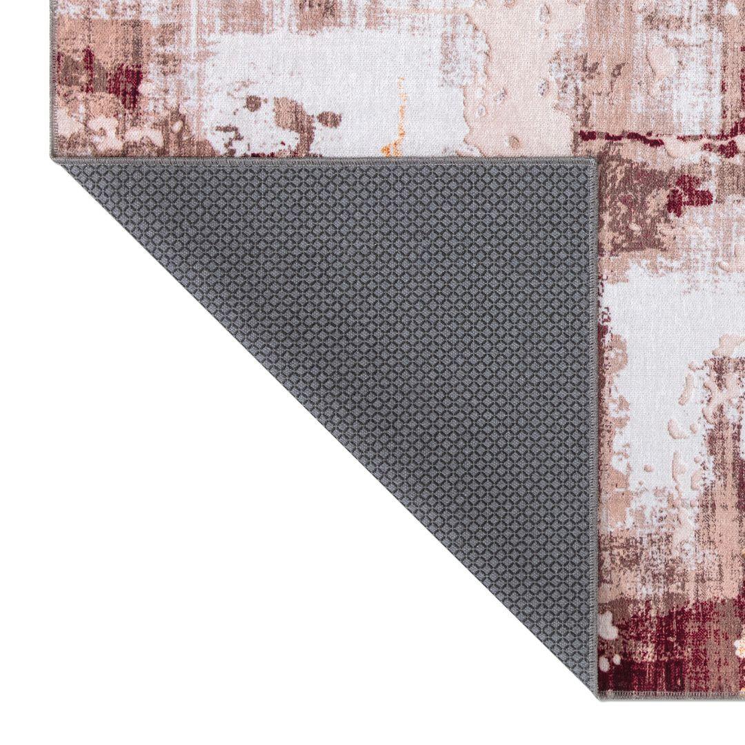 Machine Washable Multicolor Area Rug - Modern & Distressed - SAP-P1004-BUR-3X5-2.2.1 - Arconiz