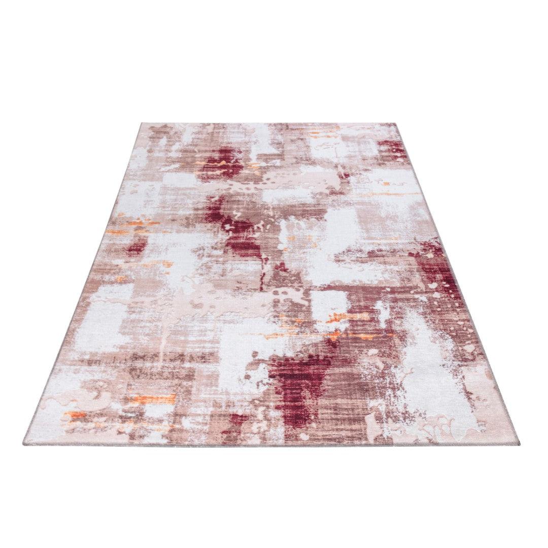 Machine Washable Multicolor Area Rug - Modern & Distressed - SAP-P1004-BUR-3X5-2.2.1 - Arconiz