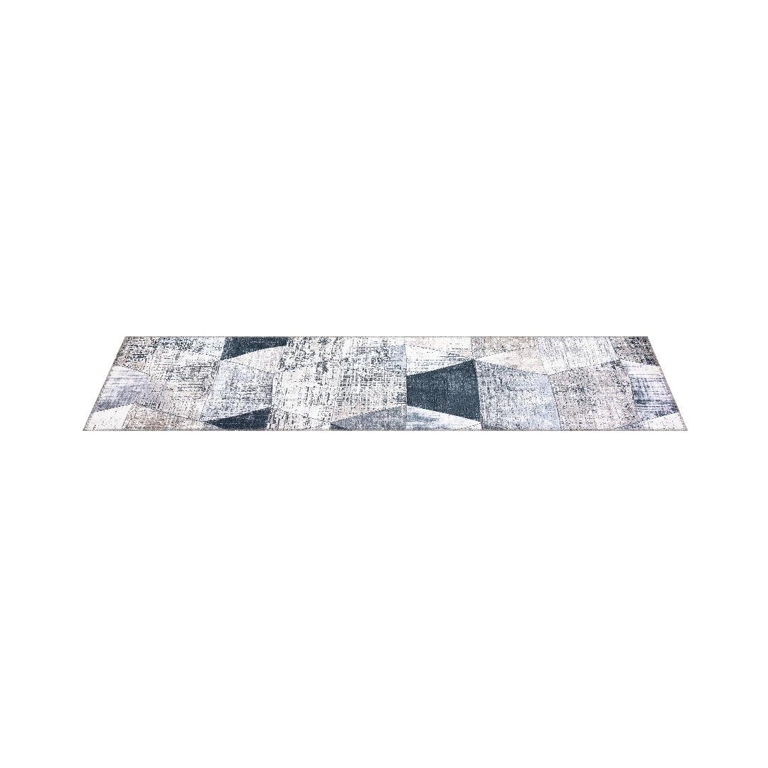 Machine Washable Modern Geometric Area Rug - Gray & Black - SAP-4JP1044-GRE-2X6-4.2.1 - Arconiz