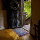 Machine Washable Blue Area Rug, Navy/Light Blue/Cream/Red/Indigo - SAP-P1114-BLU-2X3-3.1.1 - Arconiz