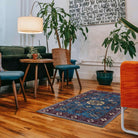 Machine Washable Blue Area Rug, Navy/Light Blue/Cream/Red/Indigo - SAP-P1114-BLU-2X3-3.1.1 - Arconiz