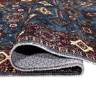 Machine Washable Blue Area Rug, Navy/Light Blue/Cream/Red/Indigo - SAP-P1114-BLU-2X3-3.1.1 - Arconiz